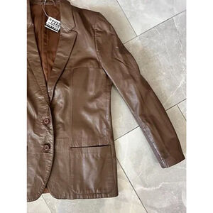 Vintage 'Verra Pelle' Genuine Leather Jacket